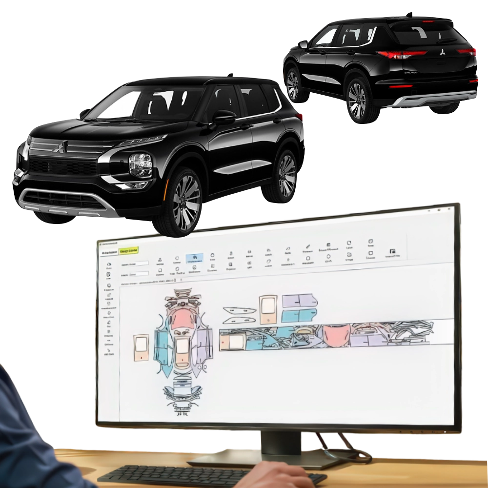 KIT Folii PPF pretaiate Mitsubishi