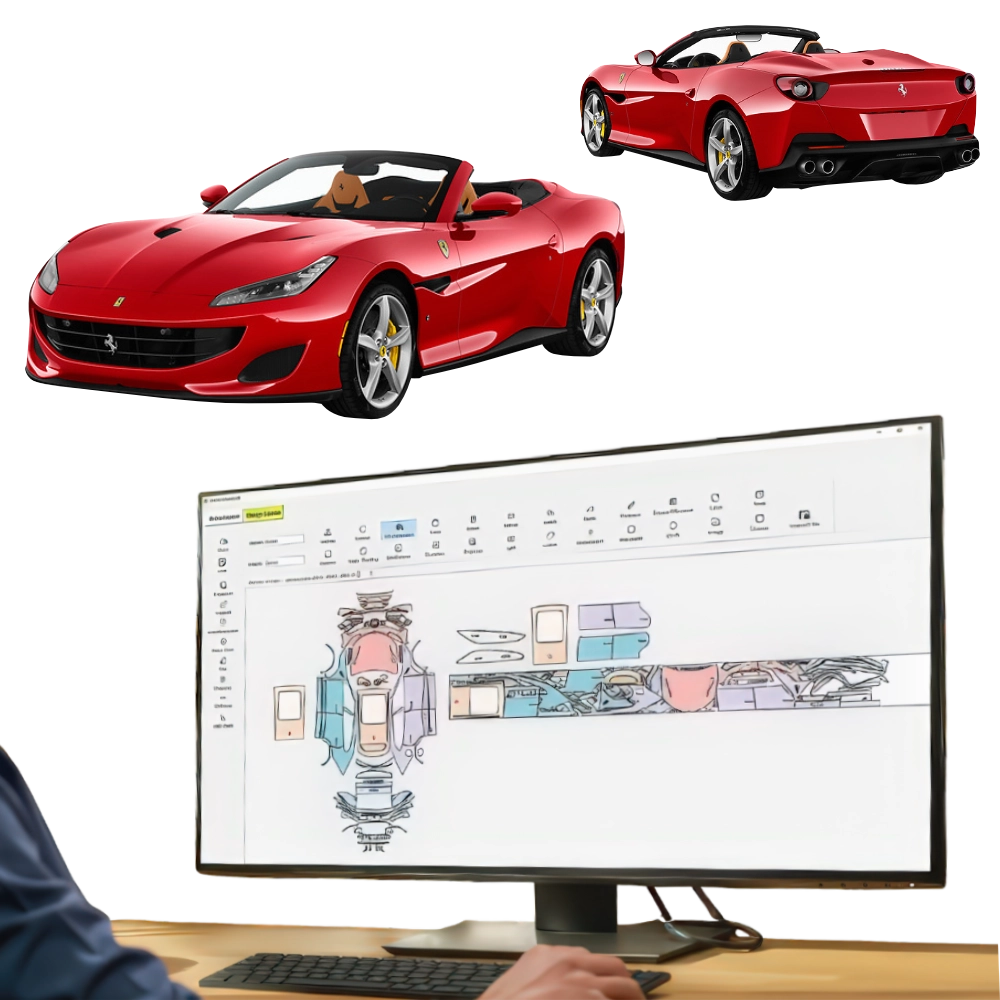 KIT Folii PPF pretaiate Ferrari