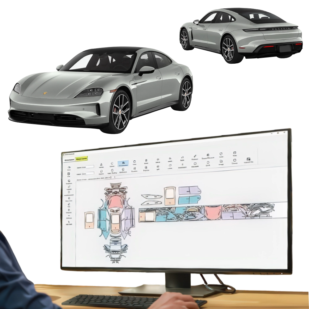 KIT Folii PPF pretaiate Porsche