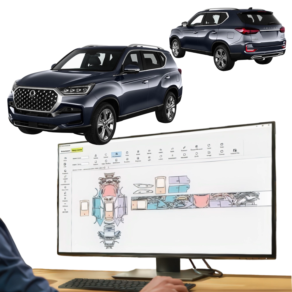 KIT Folii PPF pretaiate SsangYong