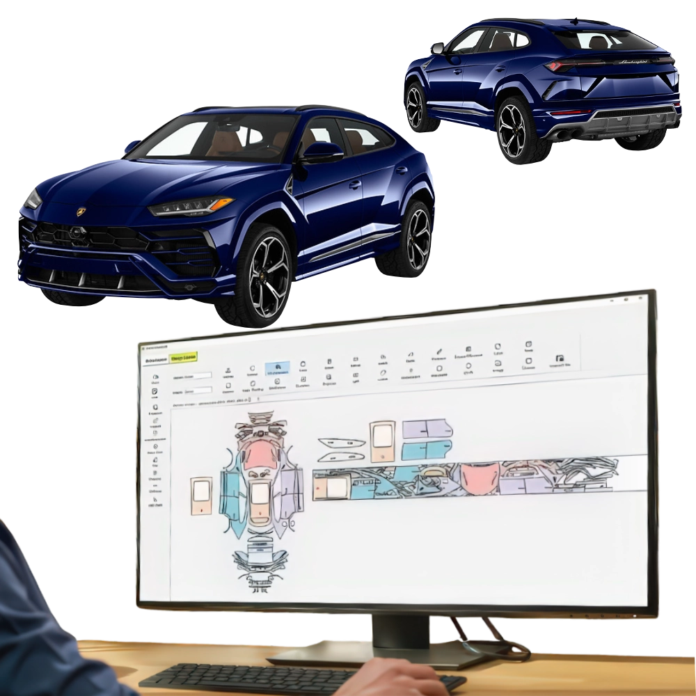 KIT Folii PPF pretaiate Lamborghini