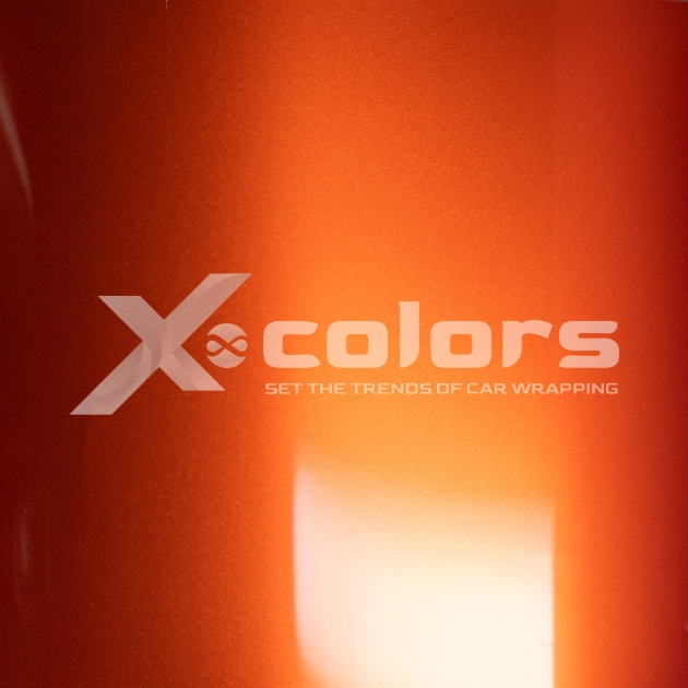 PPF-3228 Chrome Metal Hibiscus Orange