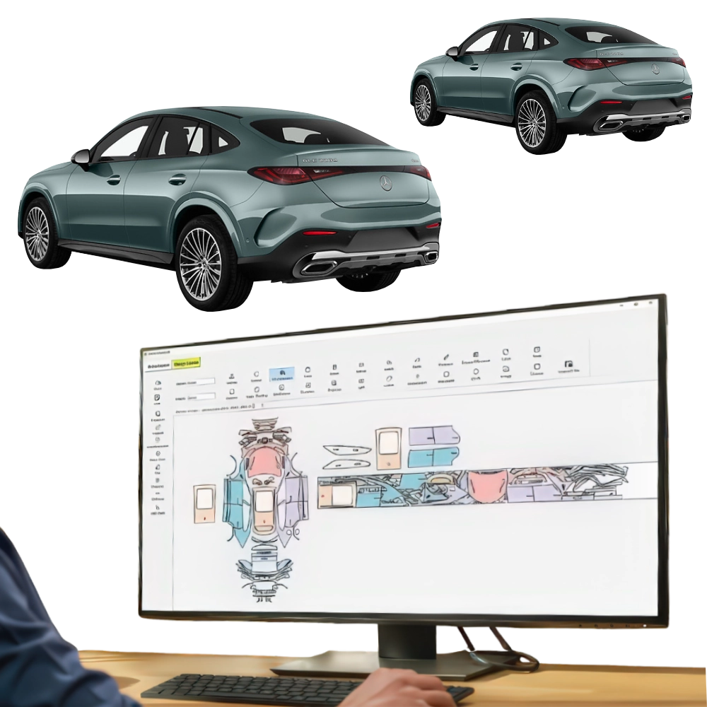 KIT Folii PPF pretaiate Mercedes-Benz