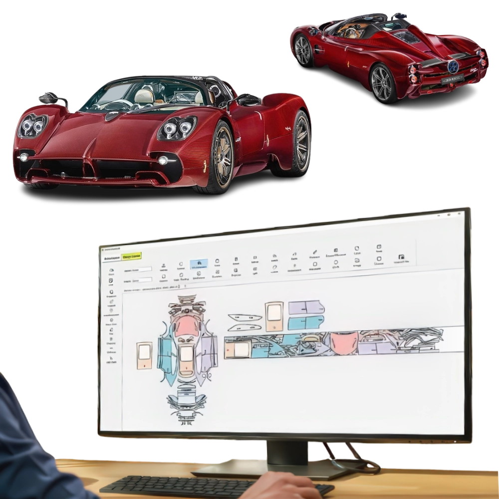 KIT Folii PPF pretaiate Pagani